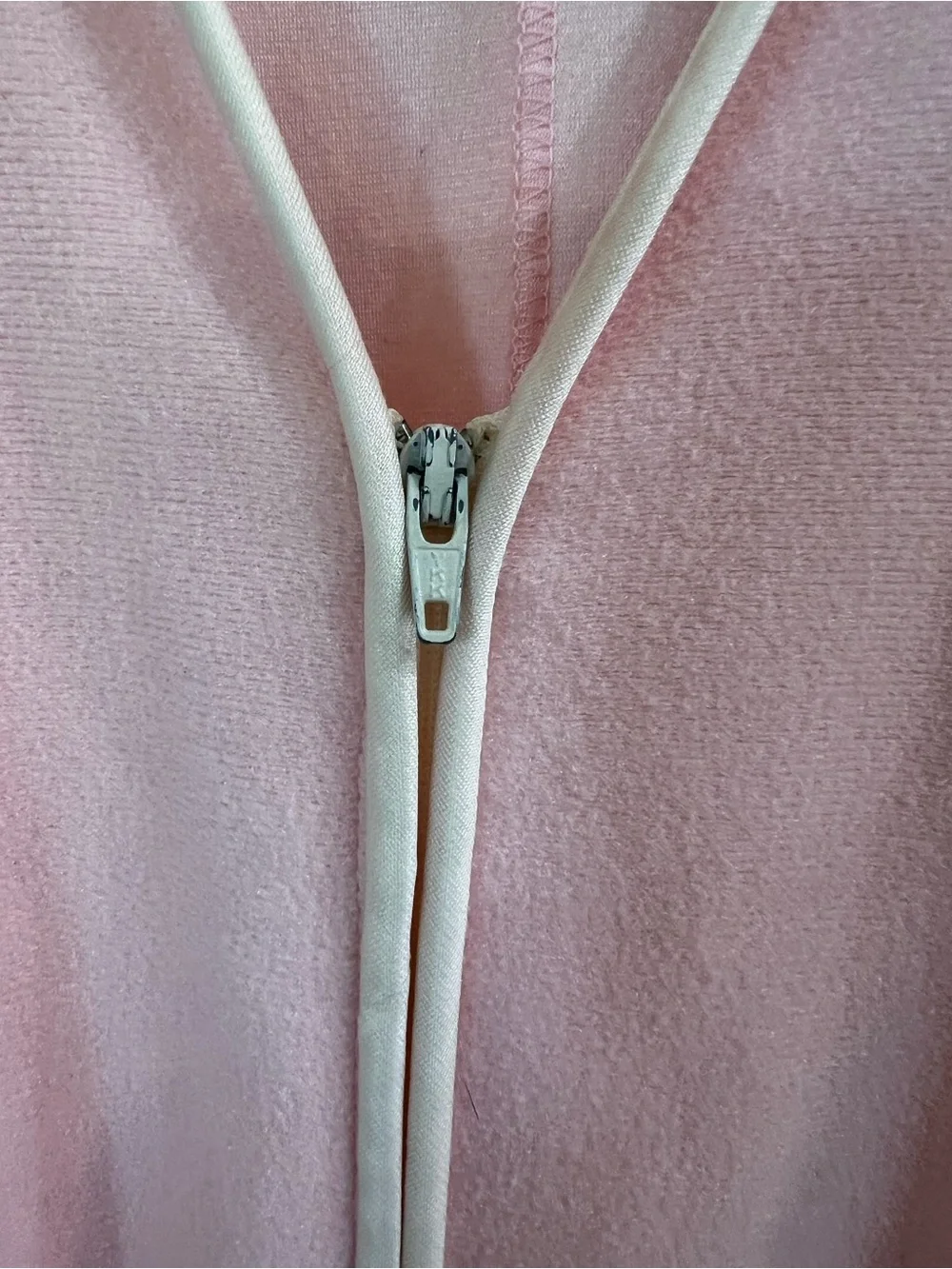 Vanity Fair Vintage 80s Hostess Lounge Dress Robe Pink Zip Front Pockets Medium